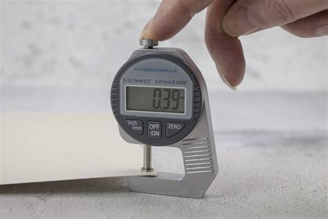 Paper Thickness Tester convenience store|how to measure paper thickness.